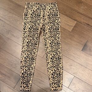 J. Crew Kids Animal Print Leggings - Black and Tan